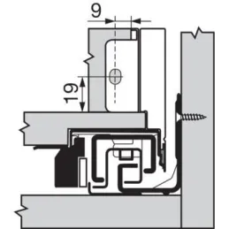 Bočna stranica LEGRABOX "N" 66,5mm / Crna