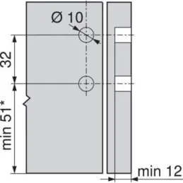 Bočna stranica LEGRABOX "M" 90,5mm / Bijela
