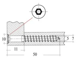 Konfirmat 5x50 Cink / 100kom