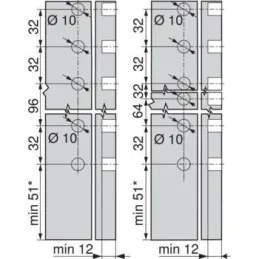 LEGRABOX "F" bočna ploča 241mm / Bijela