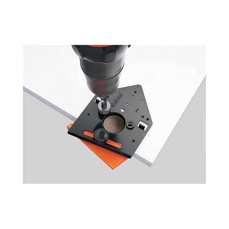 Predložak za bušenje bočnih otvora za šarke i podloške