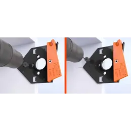 Predložak za bušenje bočnih otvora za šarke i podloške