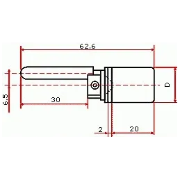 Centralna brava CC20N/19/600, niklovana