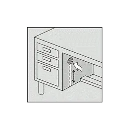 Središnji bočni zasun CB20/19/500 nikliran