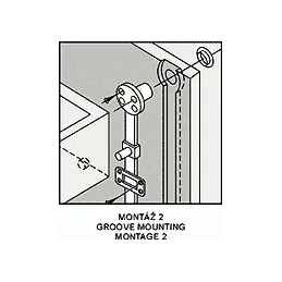 Središnji bočni zasun CB20/19/500 nikliran