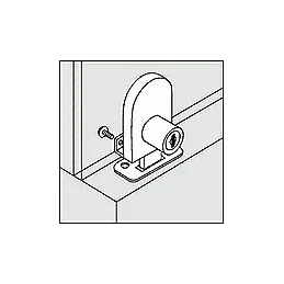 Brava za jedno staklo JS60N/21 niklena