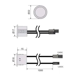 Dodirni prekidač s dimmerom (bijeli)