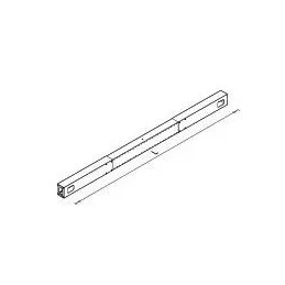 Središnji tunel stolne konstrukcije Desk Bar / siva