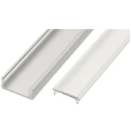 Aluminijska tračnica ANIMA LL-02 za LED rasvjetu s poklopcem / Aluminij