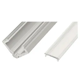Aluminijski kutni profil LL-07 za LED rasvjetu s pokrovom