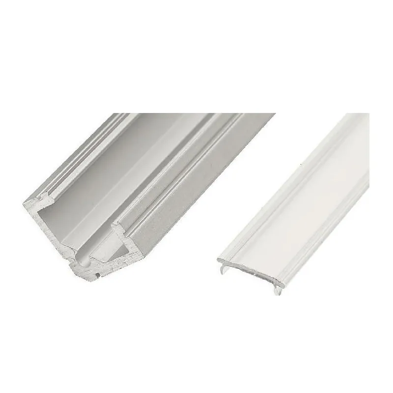 Aluminijski kutni profil LL-07 za LED rasvjetu s pokrovom