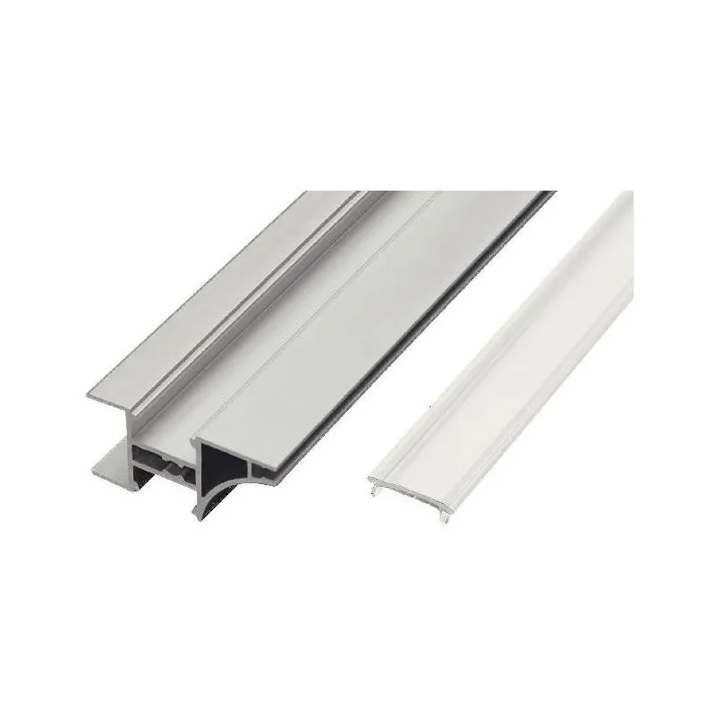 Aluminijska traka za rub LL-08 za LED rasvjetu s poklopcem