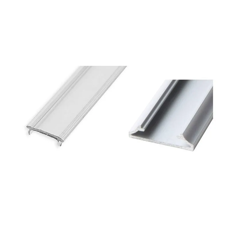 Aluminijska letvica LL-15 za LED rasvjetu sa poklopcem