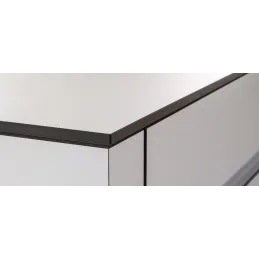 Kompaktna radna ploča FUNDERMAX Bijela / Crna jezgra