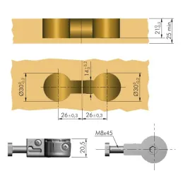 Kovani za spajanje radnih ploča Quick