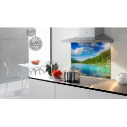 Staklena pregrada za ploču za kuhanje 600 mm / Panorama