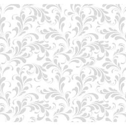 Staklena pregrada za kuhalo 600 mm / Srebrni ornamenti