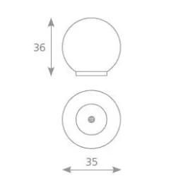 Drvena ručka BALA / Narančasta