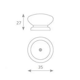 Drvena ručka WOOD MADE lakirana / Jelša