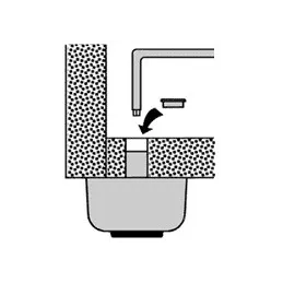 Plastična nožica 27 mm / Crna