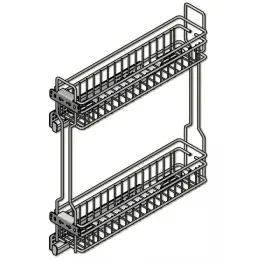 Izvlačna košara s prigušenjem INOXA BLUM - 2110 / krom