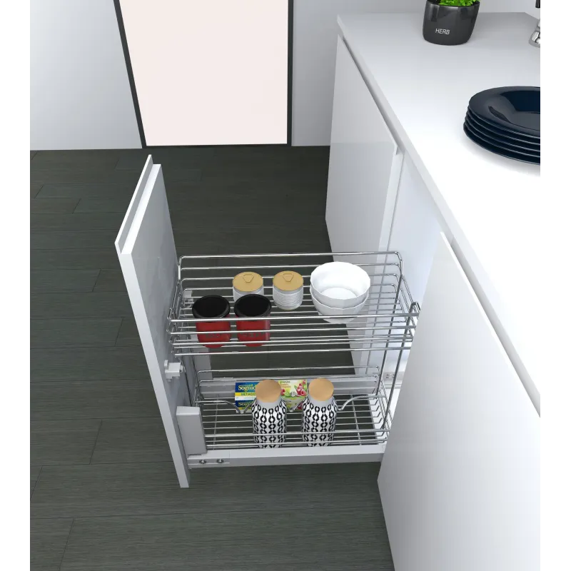 Izvlačna košara s prigušivačem INOXA HETTICH - 1102 / krom