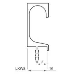 Profil za ručice za frezanje MONACO / Aluminij
