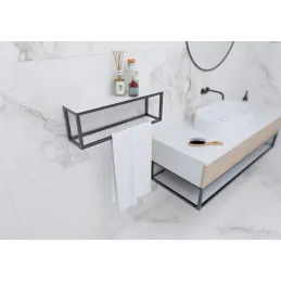 Konstrukcija s jednom policom QBit / Crna