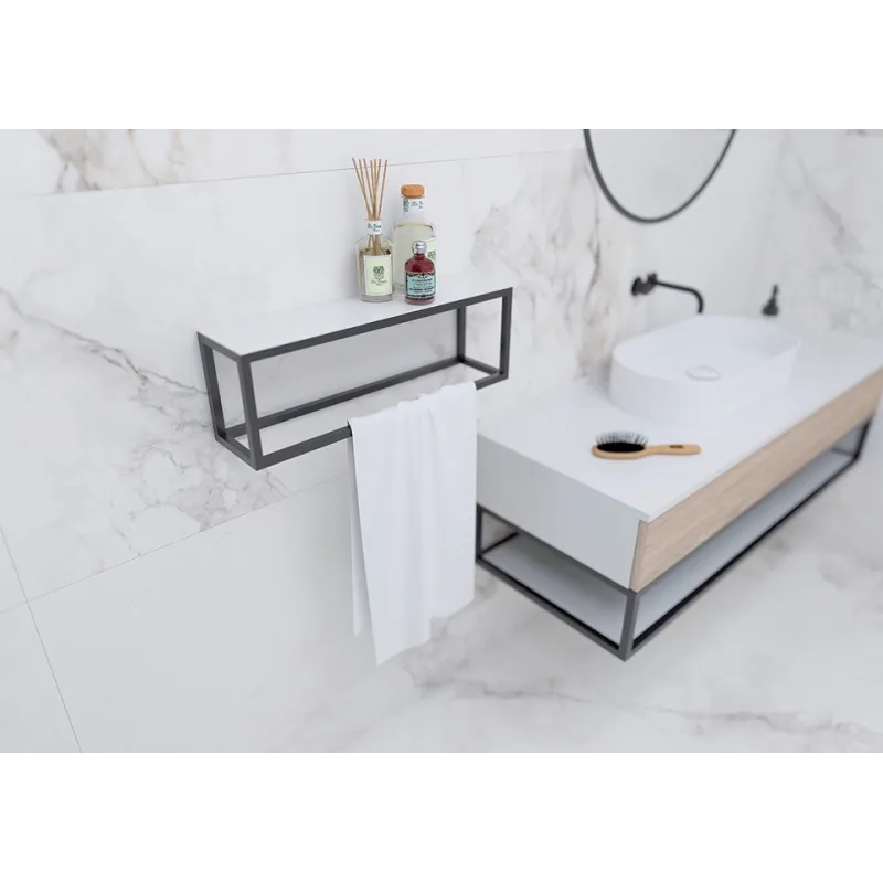 Konstrukcija s jednom policom QBit / Crna