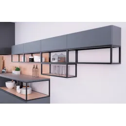 Konstrukcija s jednom policom QBit / Crna