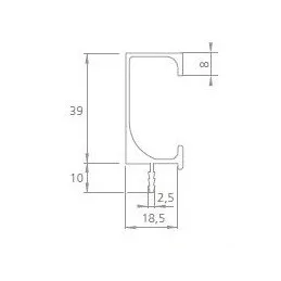 Ručka HOMS / Nehrđajući čelik
