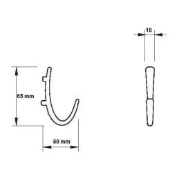 Vješalica BELA / Krom