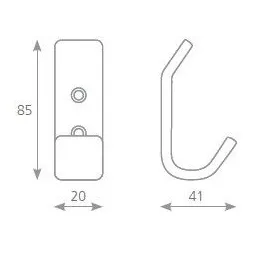 Vješalica ZARA / Krom