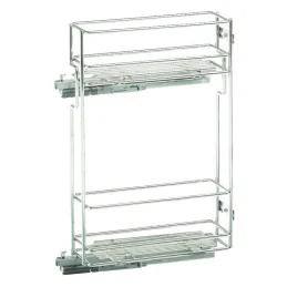 Dvostruki koš za gornje ormariće STANDARD 150 mm / Krom