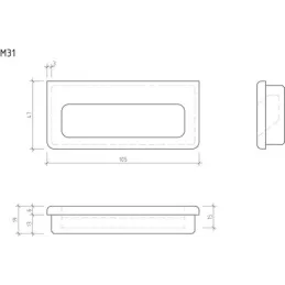 SELMA frezna ručka / Sirovi buk