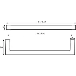 Ručka BASIC / Titan srebrna