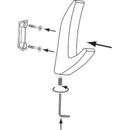 Kvačica KOS Mini / Brušeni mesing
