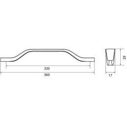 Ručka LONG / sjajni krom