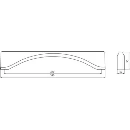 Ručka SWISS / Antracit mat