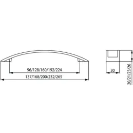 Ručka OLYMPIA / sjajni krom