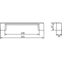 Ručka GLORY / sjajni krom