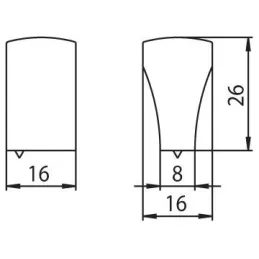 Ručka AUDIO gumb / Krom sjajna