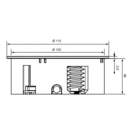 Električna utičnica Twister + USB / Crna