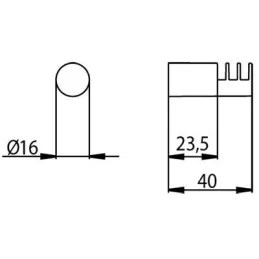 Vješalica PING / Matirani nikl