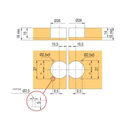 Zavjesa za donja sklapanja vrata / Cink