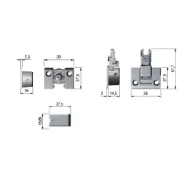 Zavjesa za donja klapajuća vrata / Grafit