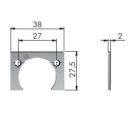 Podložak za zavjesu za donja nagibna vrata