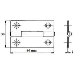 Krilo za vješanje 40 mm / Cink