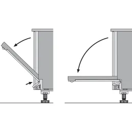 Zavjesa za ugradbenu perilicu posuđa / Bijela
