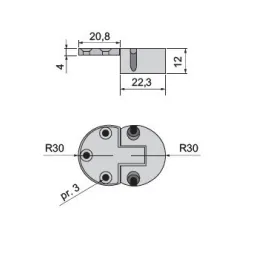 Zavjesa za preklopna vrata / Bijela